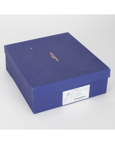 Aquazzura Sandały granatowe zamszowe