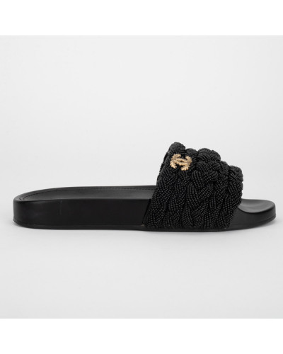 Chanel  Buty klapki czarne