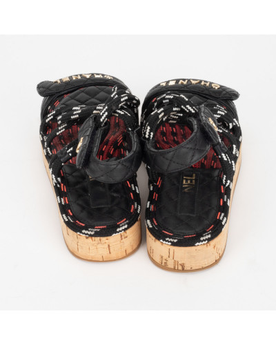Chanel  Buty sandałki na płaskiej podeszwie