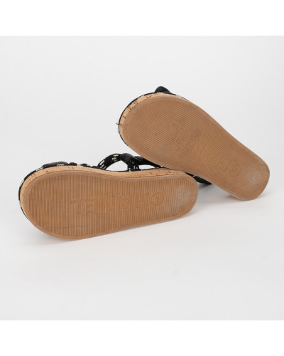 Chanel  Buty sandałki na płaskiej podeszwie