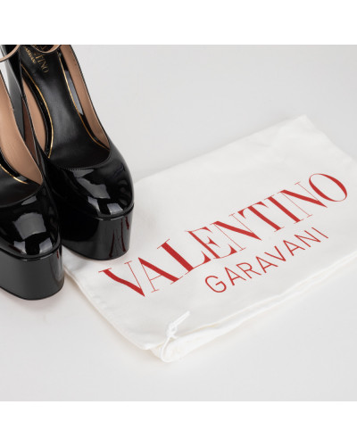Valentino Buty czarne na platformie