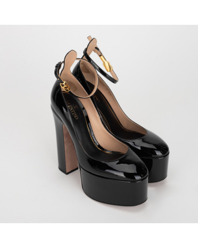 Valentino Buty czarne na platformie