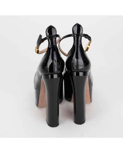 Valentino Buty czarne na platformie