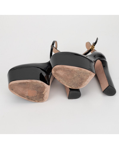 Valentino Buty czarne na platformie