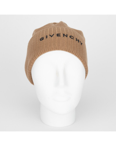 Givenchy Nakrycie głowy bezowa czapka z logo