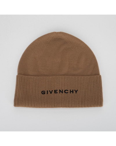 Givenchy Nakrycie głowy bezowa czapka z logo