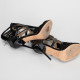 Jimmy Choo Szpilki czrane lakierowane za kostkę