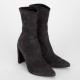 Stuart Weitzman Botki zamszowe grafitowe