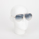 Dior Okulary srebrne pilotki cieniowane szkła + wymienne