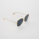 Dior Okulary przeciwsłoneczne złote cienkie oprawki