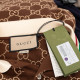 Gucci T-shirt polo brazowy w monogram