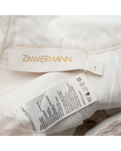 Zimmermann Ubranie biała sukienka z koralikami