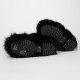 Jimmy Choo Zimowce czarne futrzane