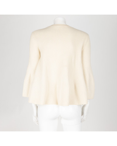 Alexander McQueen Sweter kremowy wełniany