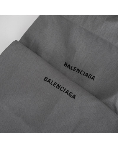 Balenciaga Klapki czarne japonki na platformie