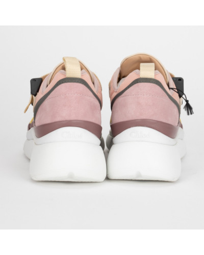 Chloe Buty sportowe różowe sneakersy z klamrami