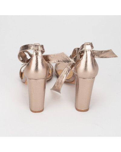 Alexandre Birman Szpilki  sandałki rose gold