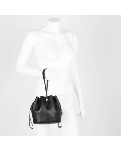 Jil Sander Torebka mały czarny worek
