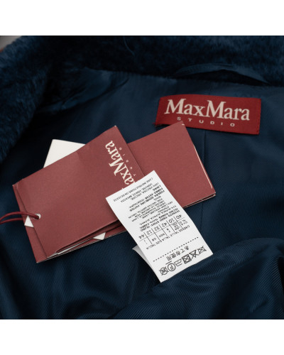Max Mara Płaszcz morski / turkusowy ciemny