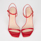 Stuart Weitzman Szpilki czerwone sandałki