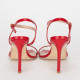 Stuart Weitzman Szpilki czerwone sandałki