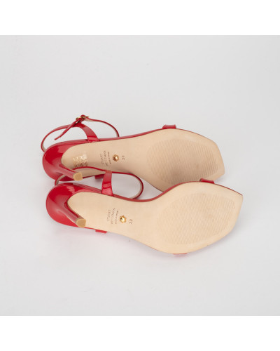 Stuart Weitzman Szpilki czerwone sandałki