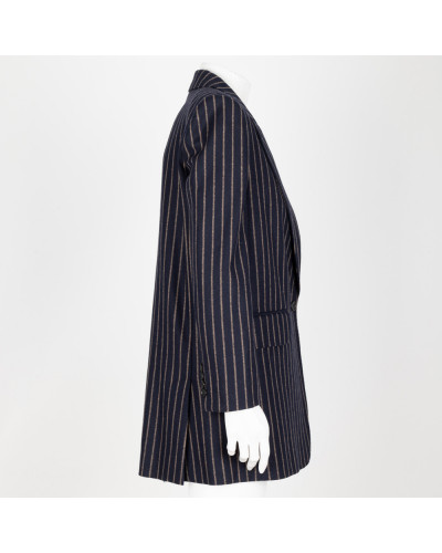 Max Mara Marynarka granatowa w pasy