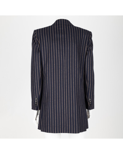 Max Mara Marynarka granatowa w pasy
