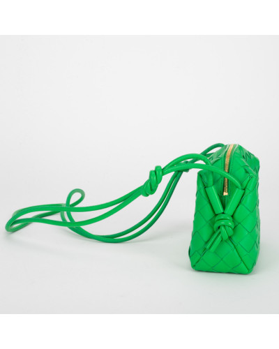 Bottega Veneta Torba zielona Mini Loop Camera Bag