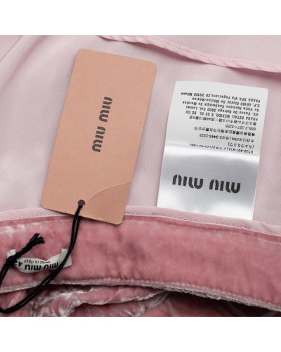 Miu Miu Spódnica welurowa
