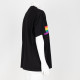 Burberry T-shirt czarny z tęczą