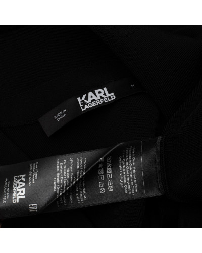 Karl Lagerfeld  Sukienka czarna z guzikami