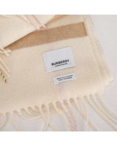 Burberry Szalik kaszmirowy różow o bezowy