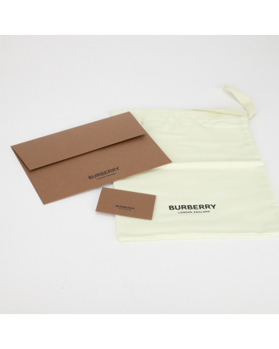 Burberry Klapki bezowe skórzane
