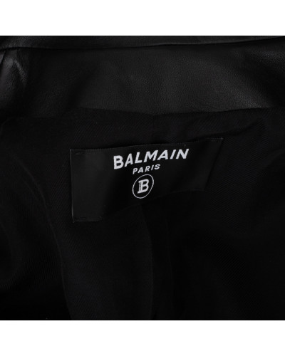 Balmain Marynarka skórzana