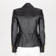 Balmain Marynarka skórzana