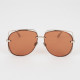 Dior Okulary srebrne oprawki + brazowe szkla