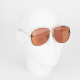 Dior Okulary srebrne oprawki + brazowe szkla