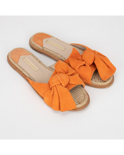 Paloma Barcelo Buty klapki pomaranczowe