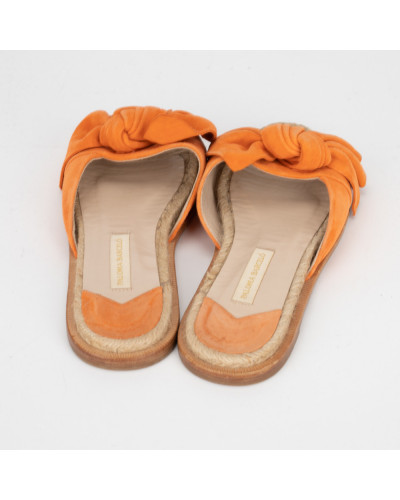 Paloma Barcelo Buty klapki pomaranczowe
