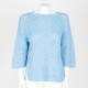 Marella Sweter niebieski plecony