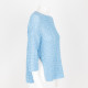 Marella Sweter niebieski plecony