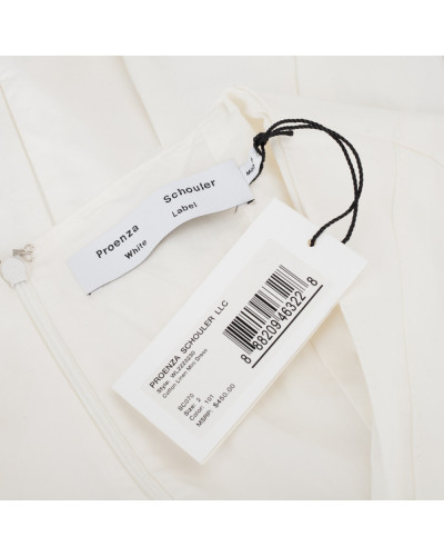 Proenza Schouler Sukienka biała z suwakiem