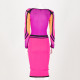 Pinko Sukienka roz fiolet pomarancz
