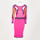 Pinko Sukienka roz fiolet pomarancz