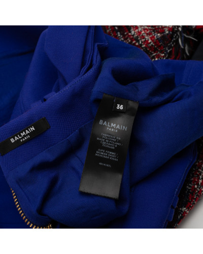 Balmain Spódnica niebieska z logo