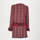 Pinko Komplet czerwony tweed krata