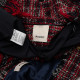 Pinko Komplet czerwony tweed krata