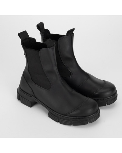 Ganni Buty czarne gumowe