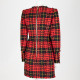 Balmain Sukienka czerwona tweed